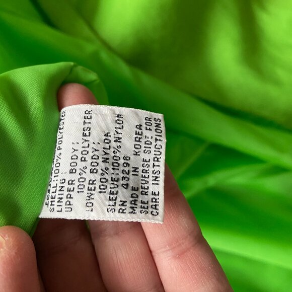 Vintage Green and purple Gallery trench coat with sash. Size 12.Good condition. - Picture 10 of 11